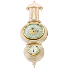 M-04 Weather Station Clock "Ivory"